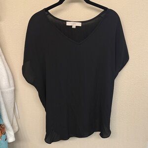 🎉🎉LOFT Black V-Neck Blouse